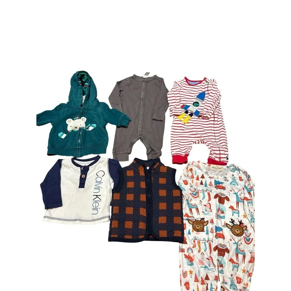 Baby Boy Clothing Bundle Mixed Brands Size 0-3 Months
